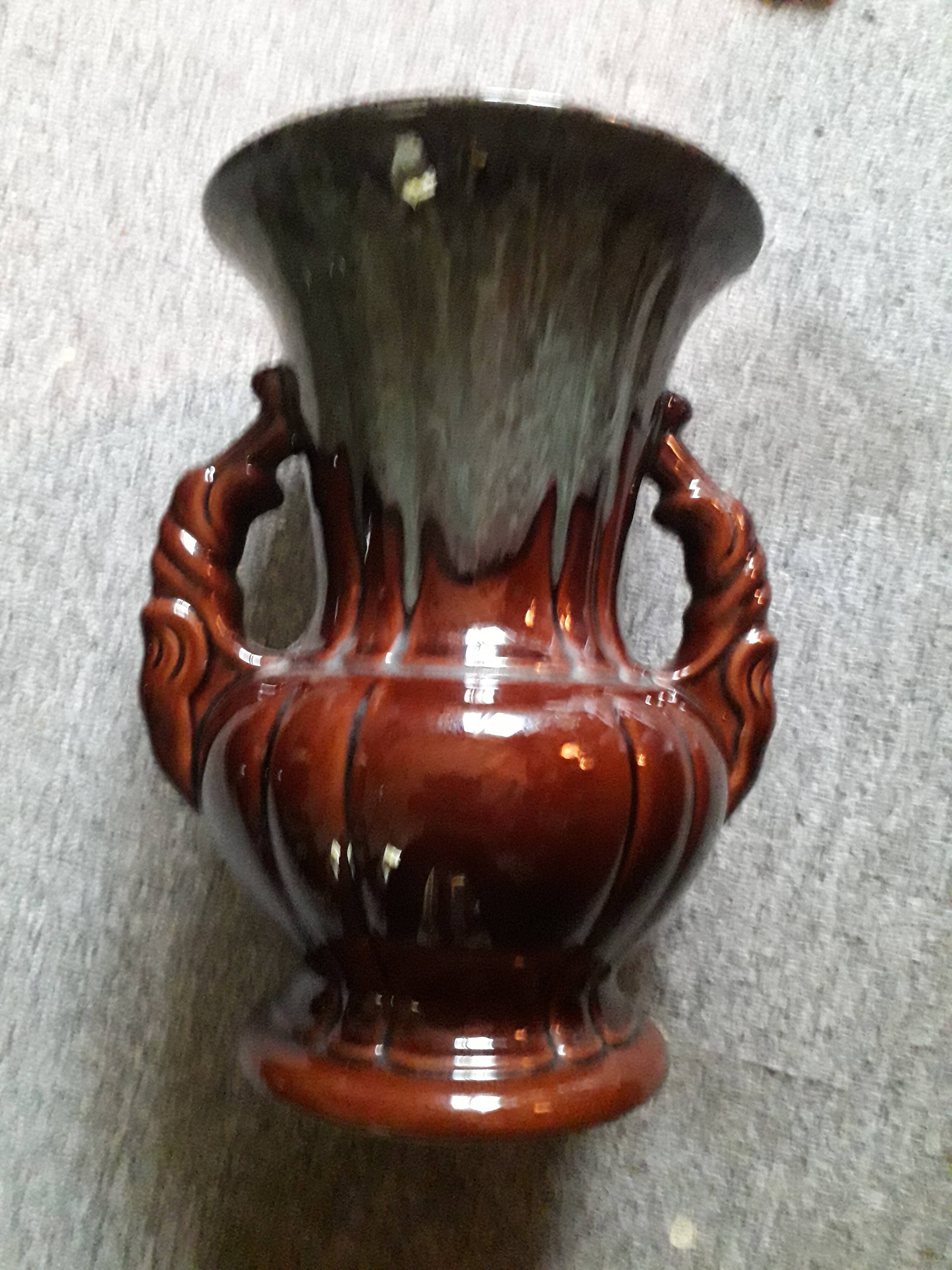 Very original vintage vase signed adp.