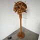 Ornamental floor lamp with "flower" patterns from the 1970s.