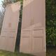 2 pairs of large antique Haussmann-style wardrobe doors from the 19th century.