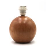 Blonde wooden ball lamp, 1970s