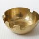 5 vintage ashtrays in gilded brass 1960