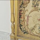 Écran de cheminée pare feux d'époque Louis XVI 18éme en bois dorée