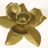 Brass "flower" candle holder, 1970