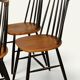 Set of 4 vintage wooden chairs, 1960s