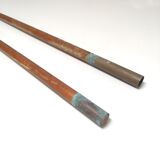 Paddle rowing boat wooden canoe