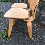 Restored molded plywood chairs