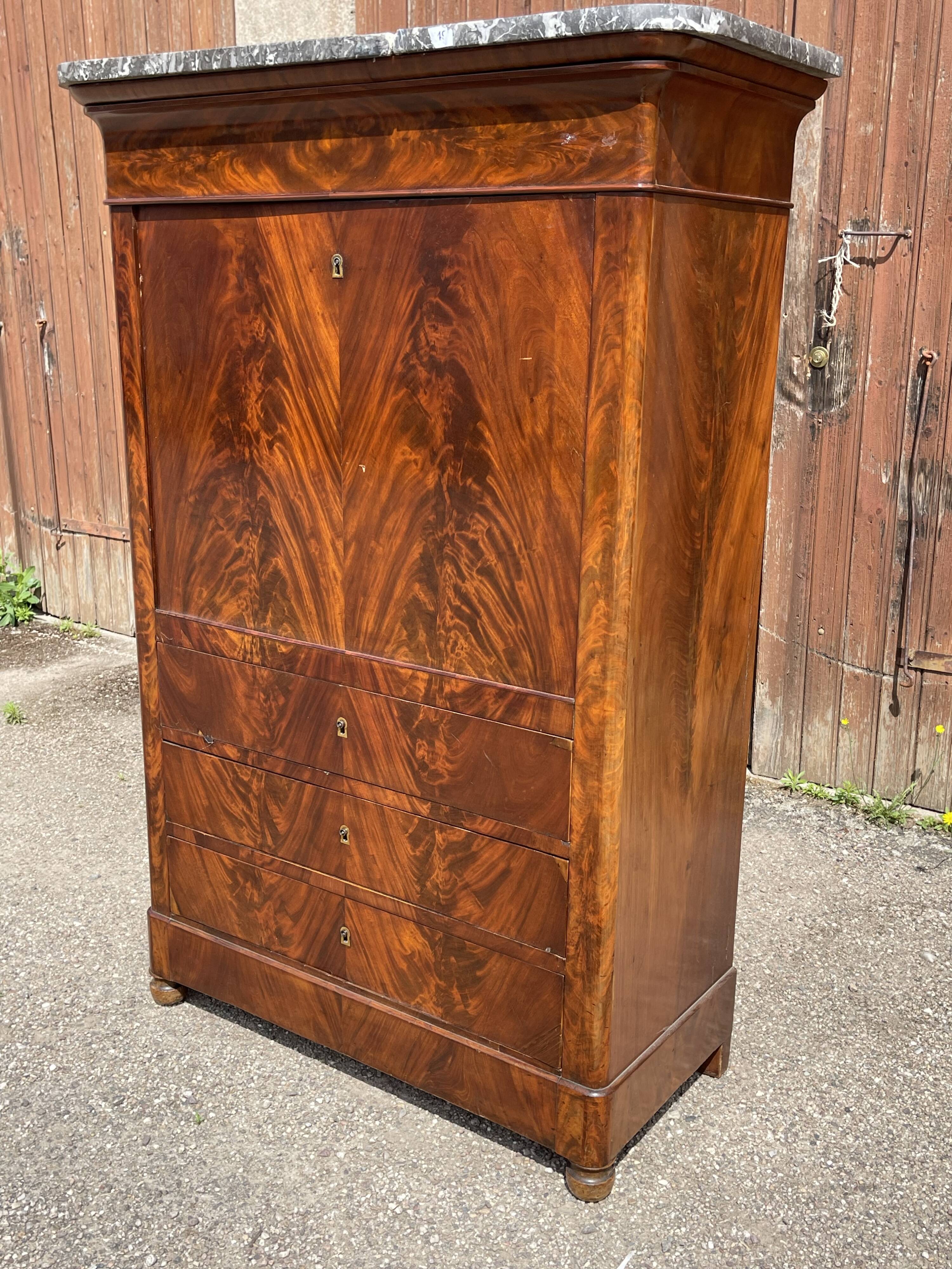 Mahogany Secretary restoration early nineteenth