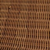 Vintage metal and rattan shelf