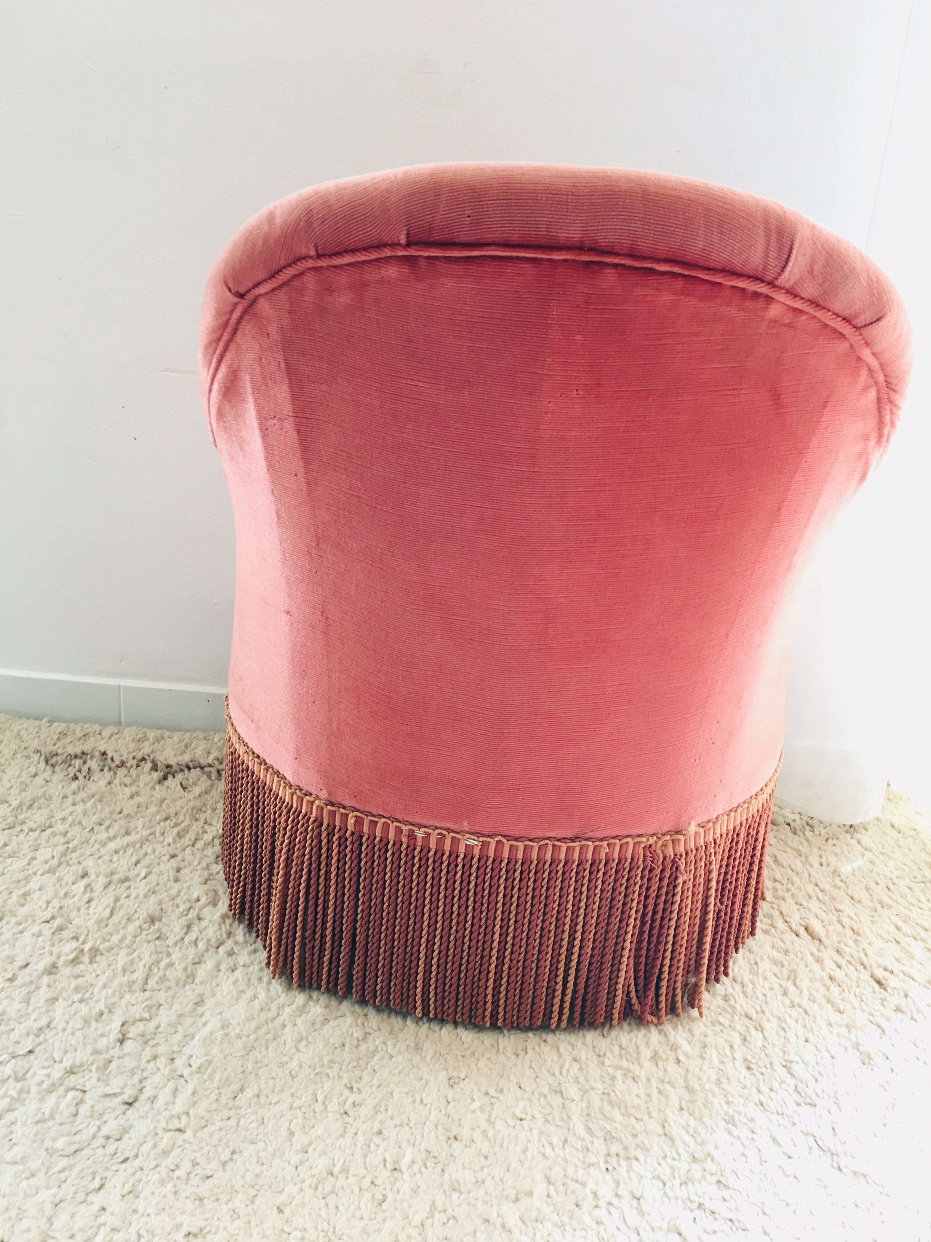 Pink armchair