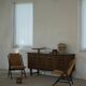 Paire de fauteuils des années 50-60 en bouclé, design suédois milieu du siècle