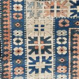 Vintage Turkish carpet Kars Anatolia handmade 224x324 cm