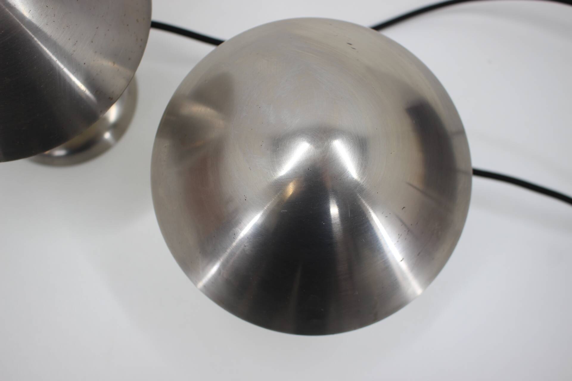 1930s Pair of  Chrome Plated Bauhaus Lamps, Czechoslovakia