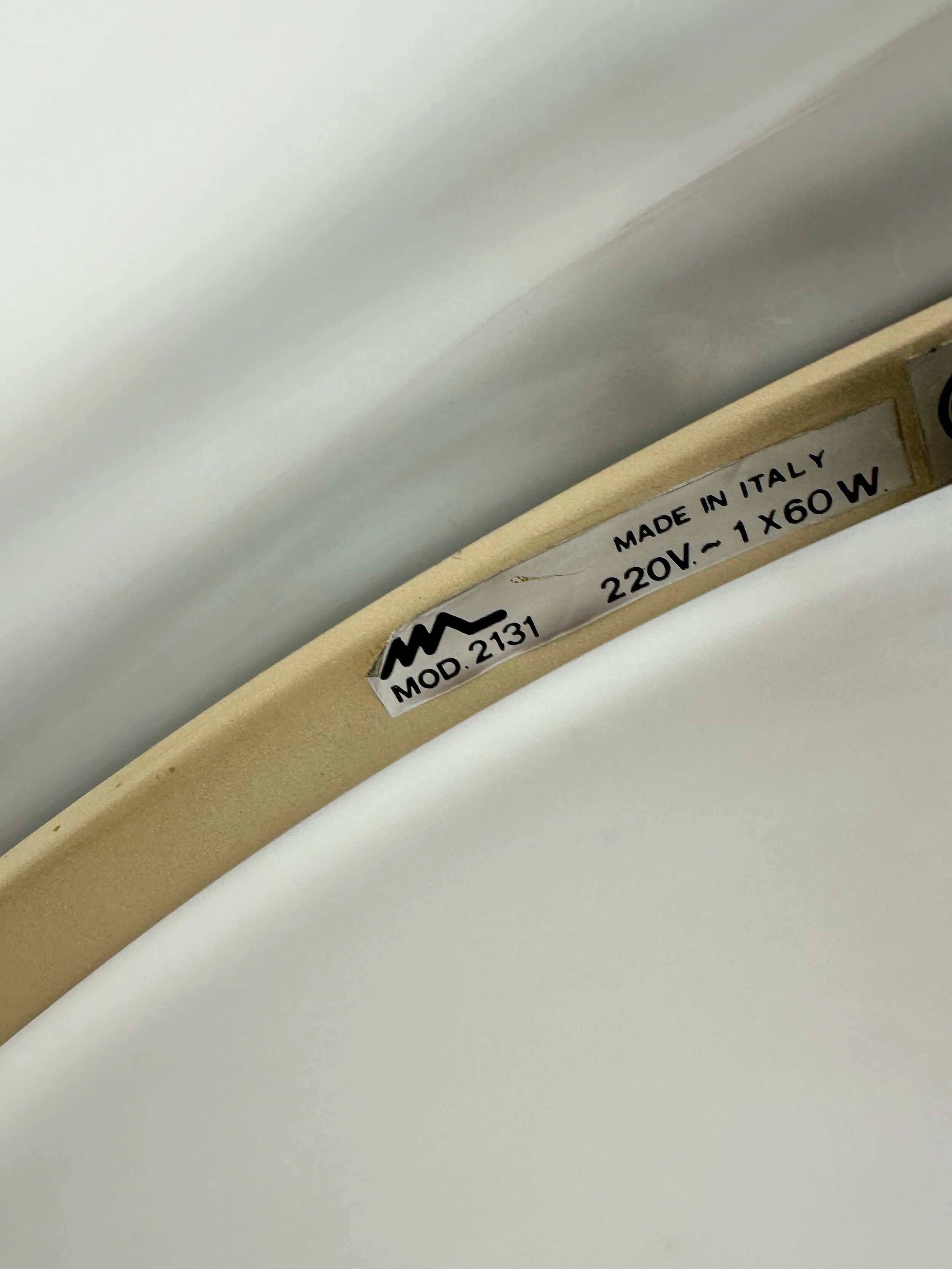 60s vintage black Serpente floor lamp by Elio Martinelli for Martinelli Luce