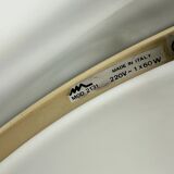 60s vintage black Serpente floor lamp by Elio Martinelli for Martinelli Luce