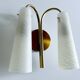 Applique italienne vintage en verre double