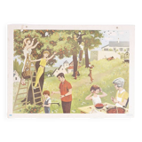 School poster "harvesting"