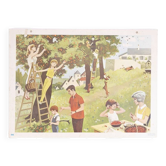 School poster "harvesting"