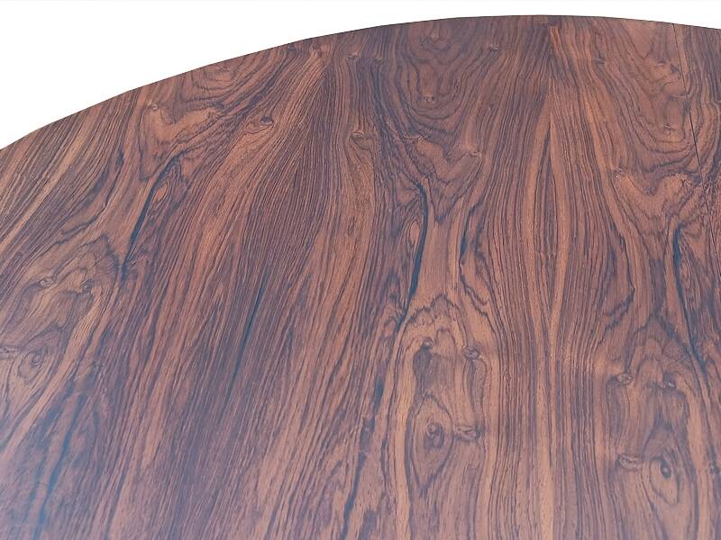 Table à manger Jorge Zalszupin ronde extensible palissandre jacaranda 1960