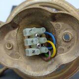 Brass wall sconces with nautical decor