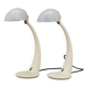 1970s Pair of Veneta Lumi Table Lamps  model Virgola, Italy