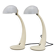 1970s Pair of Veneta Lumi Table Lamps  model Virgola, Italy