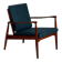 Fauteuil en teck, années 60