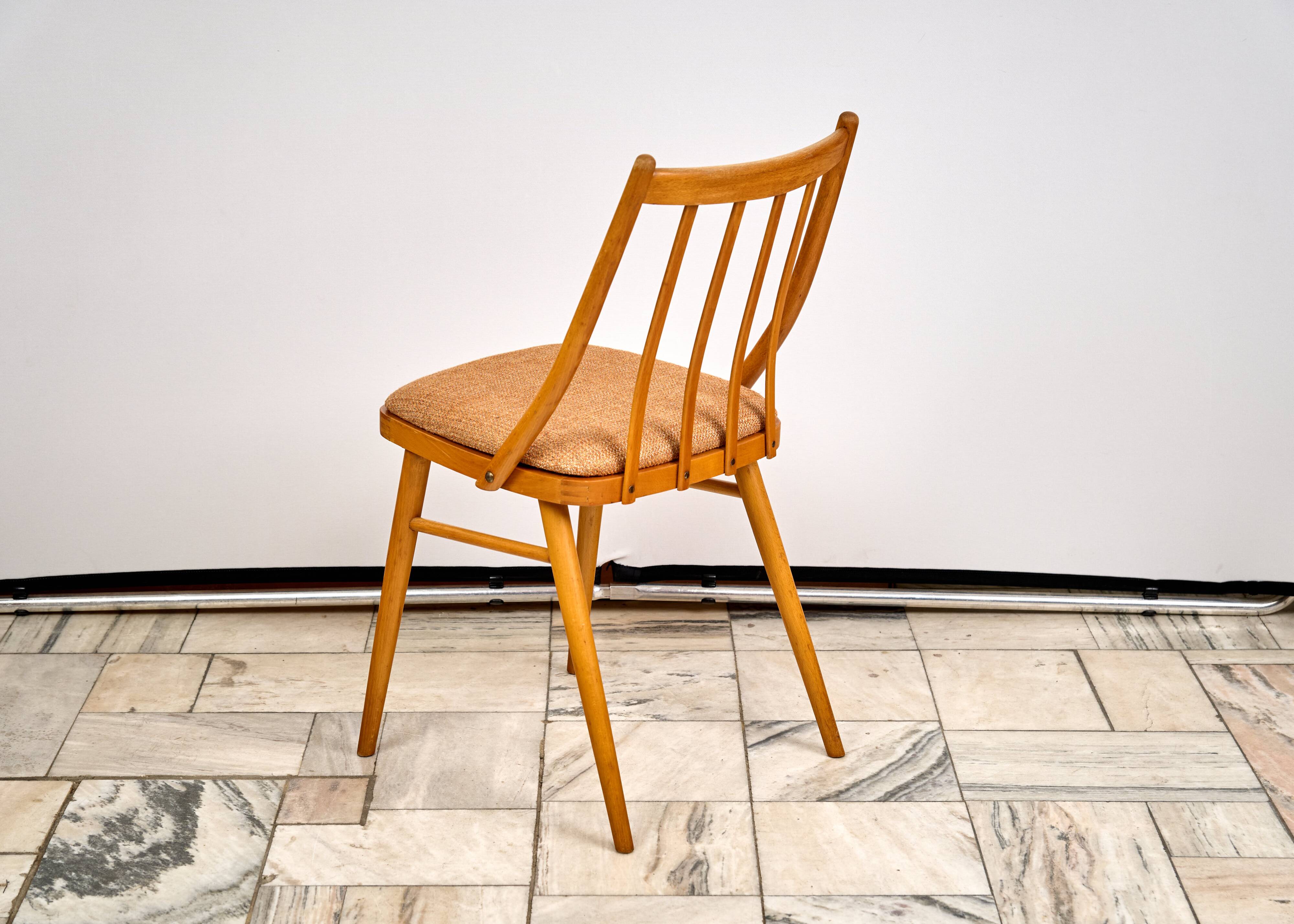 Set of 3 Dining Chairs by A. Suman, 1960s, Czechoslovakia