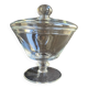 Grand compotier couvert – cristal soufflé uni