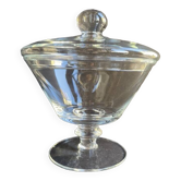Grand compotier couvert – cristal soufflé uni