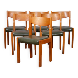 ensemble de 6 chaises - massif