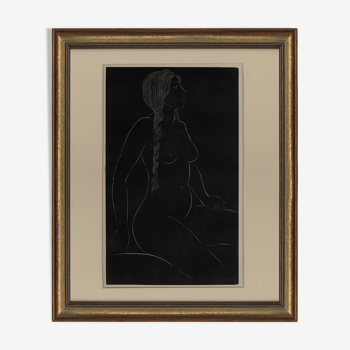 Gravure sur bois Eric Gill, « Betty », 1951