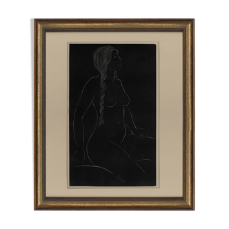 Gravure sur bois Eric Gill, « Betty », 1951