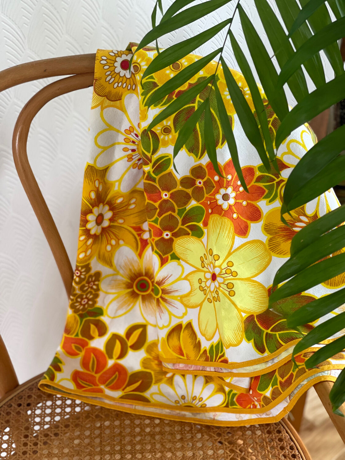 Nappe ronde vintage 1970