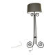 Wrought iron lamp art deco era