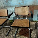 Set of 4 Cesca chairs by Marcel Breuer