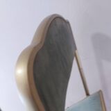 Two folding opera chairs in velvet