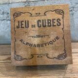Wooden Alphabet Cubes Set - Vintage