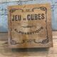 Wooden Alphabet Cubes Set - Vintage