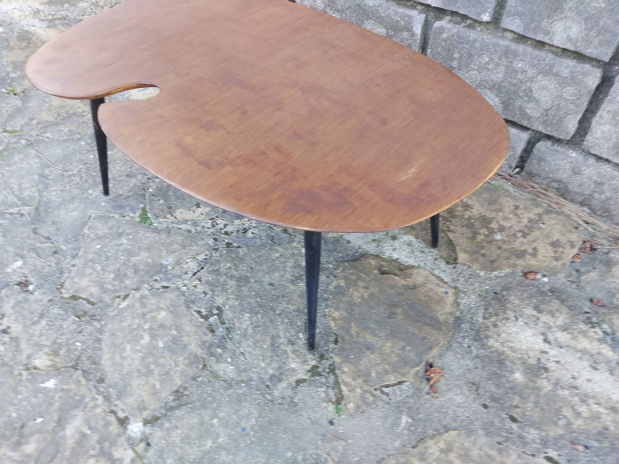 Coffee table bean design 60's