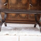 Enameled lava coffee table by Jean Jaffeux