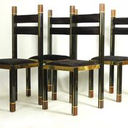 Set of 6 Chairs by Paolo Barracchia for Roman Deco, 1978