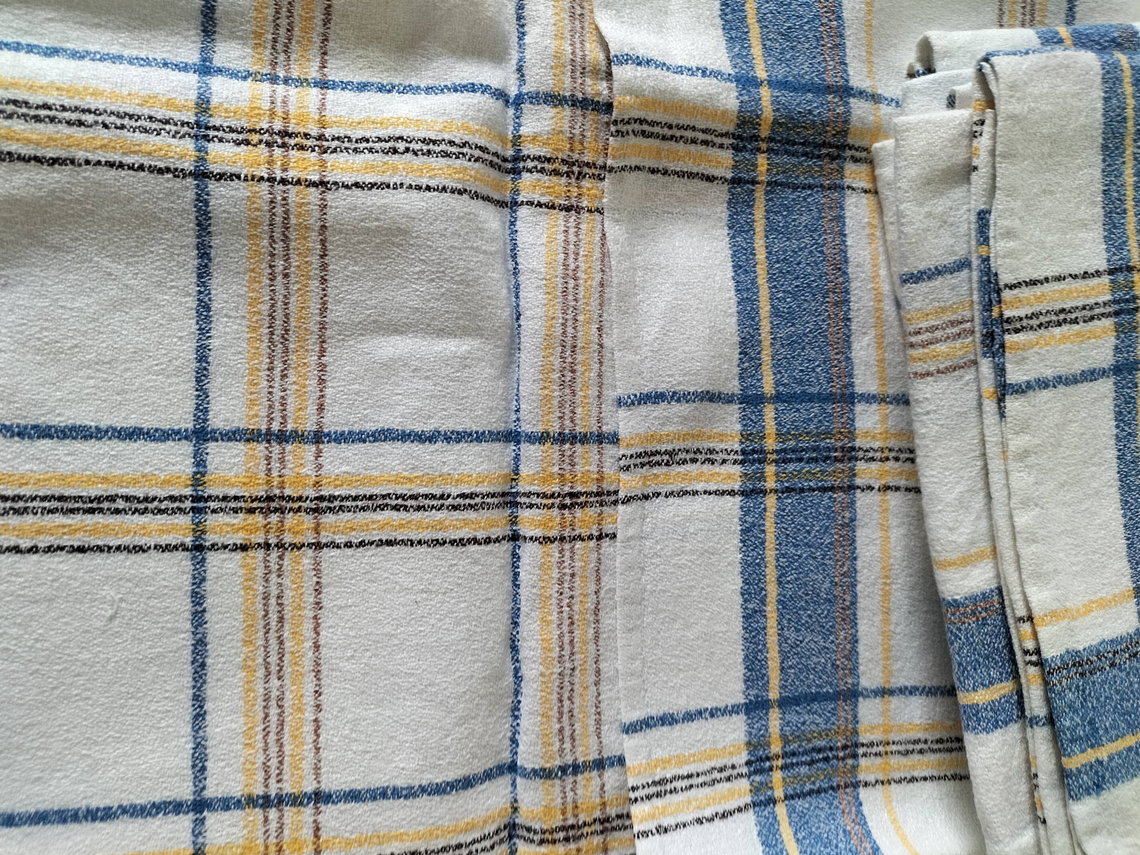 Ensemble de 6 serviettes de table vintage à carreaux