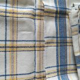 Ensemble de 6 serviettes de table vintage à carreaux