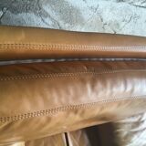 Roche Bobois leather armchair - cognac - 1990