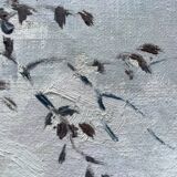 Oil on canvas by the pond signed P.Cario