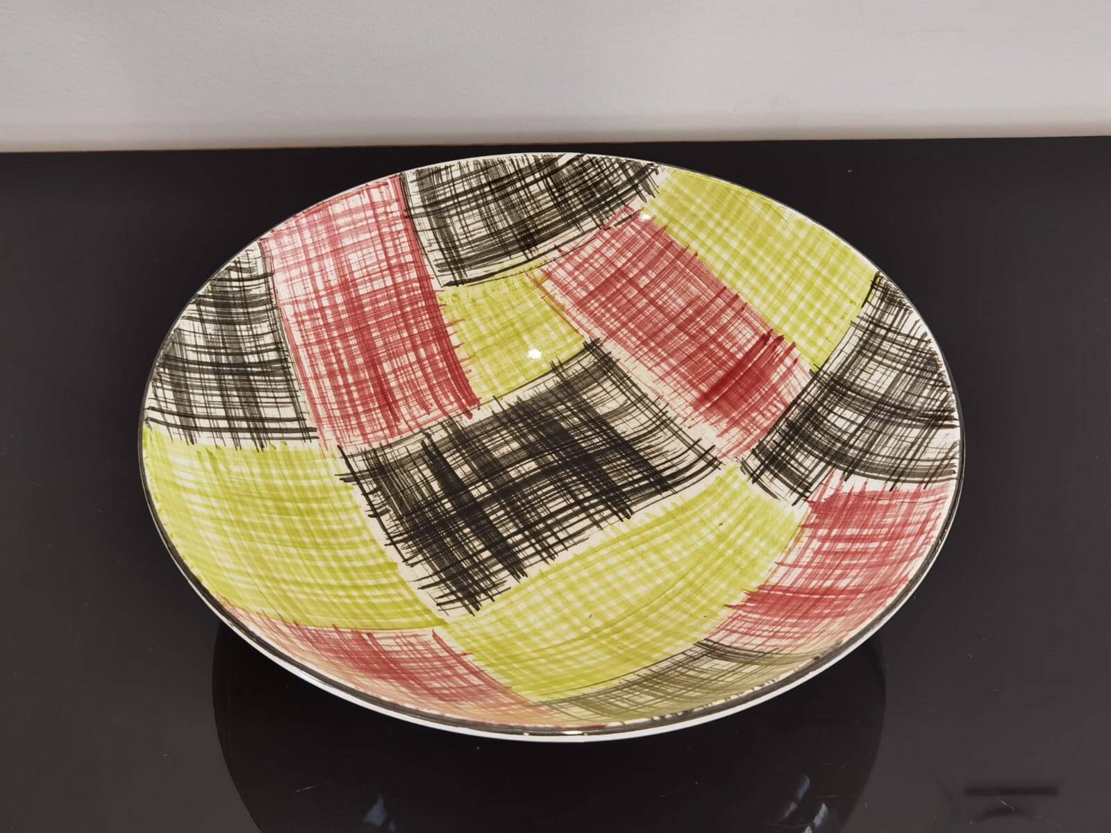 Sarreguemines promocolor France vintage hollow dish