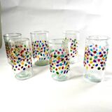 Verres à eau peints