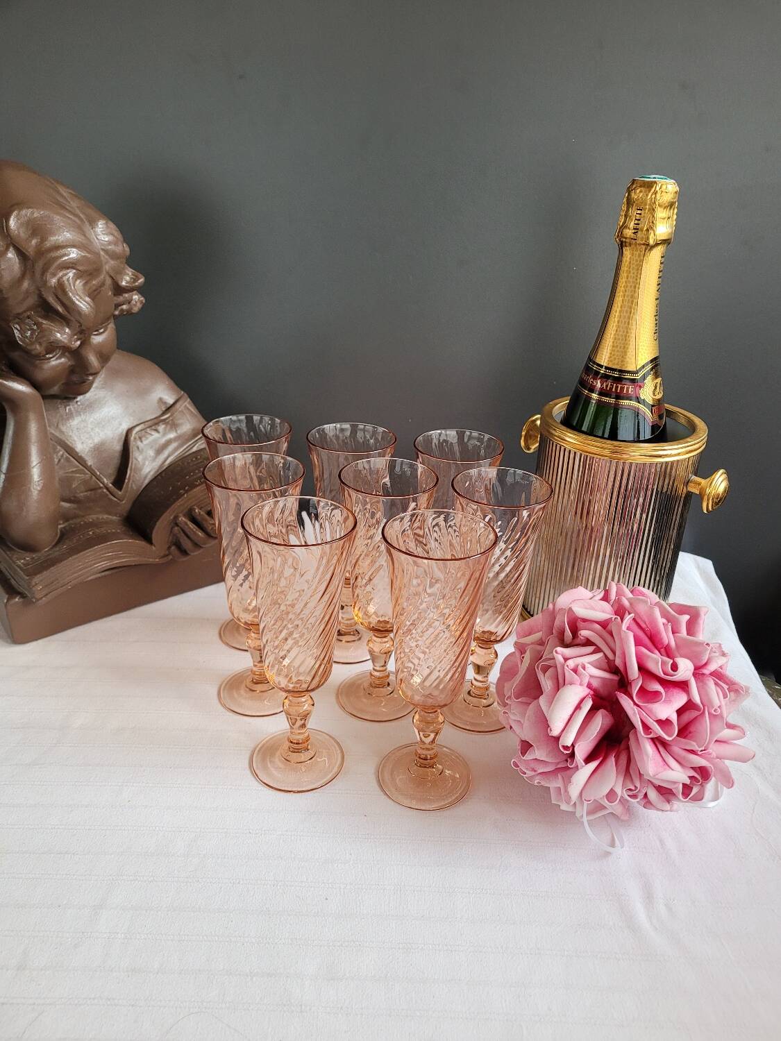 Rosaline champagne flute