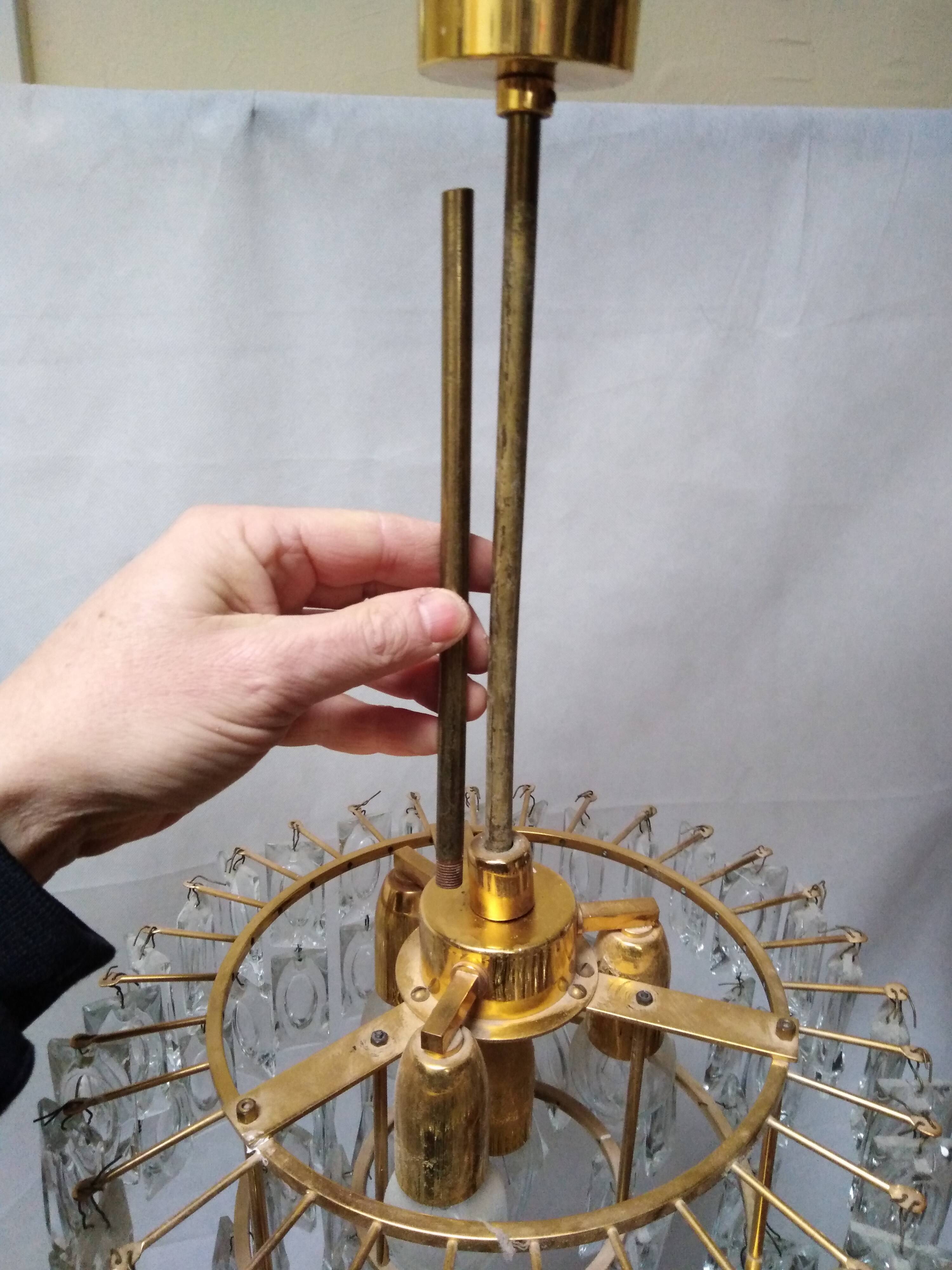 Chandelier by bakalowits & söhne, austria, 1960s