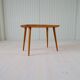 Table basse moderne du milieu du siècle en pin Suède 1940s